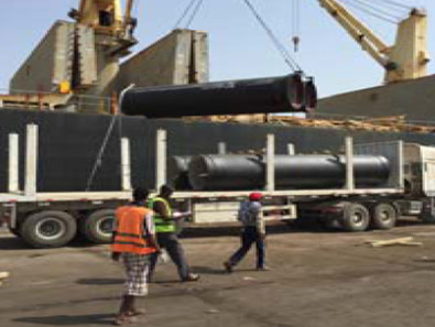 Ethiopia-Djibouti cross-border water supply project whole process logistics service